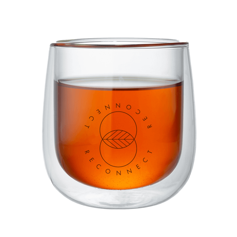Glass with tea
